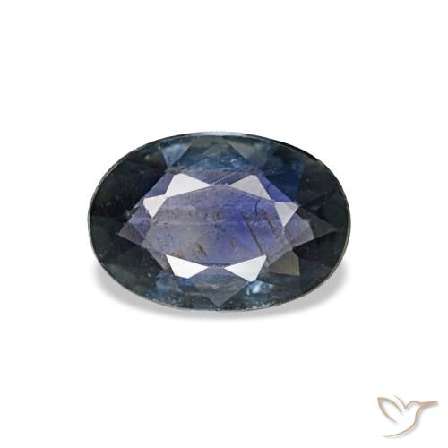 0.49 ct Blue Sapphire Gemstone, Sapphire Gem in Oval Facet Shape for Sale.