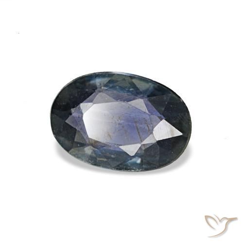 0.49 ct Blue Sapphire Stone, Natural Sapphire in Oval Facet Shape for Sale