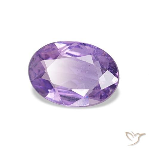 0.75 ct Violet Sapphire Stone, Natural Sapphire in Oval Facet Shape for Sale