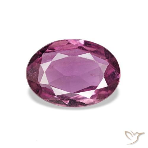 0.75 ct Purple Sapphire Gemstone, Sapphire Gem in Oval Facet Shape for Sale.