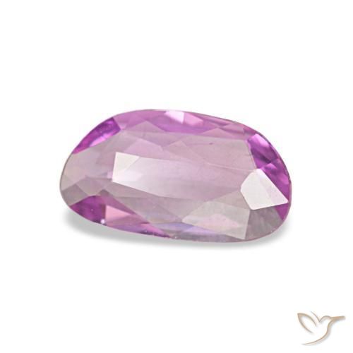 0.39 ct Purple Sapphire Stone, Natural Sapphire in Fancy Cut Shape for Sale