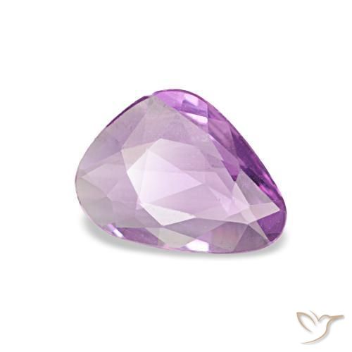 0.45 ct Purple Sapphire Stone, Natural Sapphire in Fancy Cut Shape for Sale
