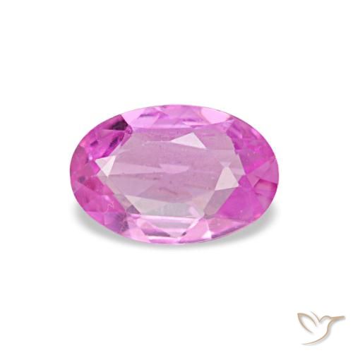 0.42 ct Purple Sapphire Gemstone, Sapphire Gem in Oval Facet Shape for Sale.