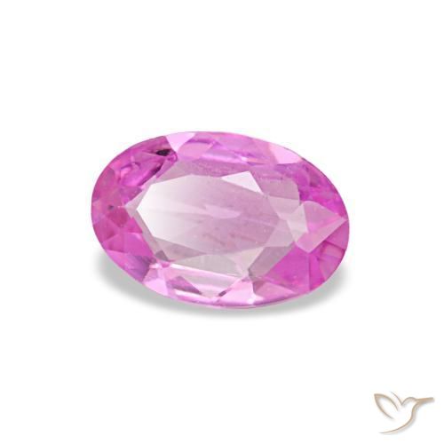 0.42 ct Purple Sapphire Stone, Natural Sapphire in Oval Facet Shape for Sale