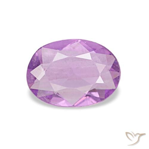 0.50 ct Purple Sapphire Gemstone, Sapphire Gem in Oval Facet Shape for Sale.
