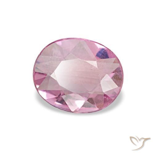 0.50 ct Pink Sapphire Stone, Natural Sapphire in Oval Facet Shape for Sale