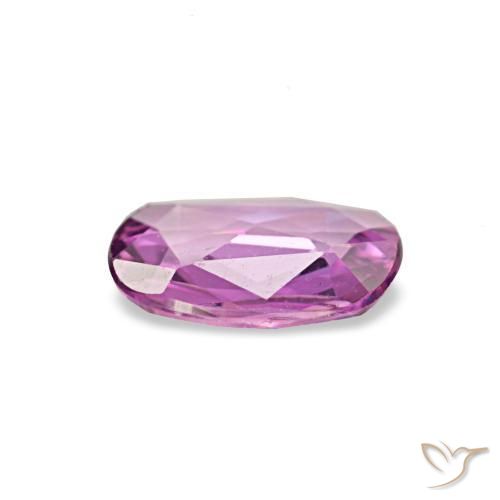 Sapphire Gemstone in 6.1 x 4.8 mm Size for Sale, Sapphire Stone in Medium Light-Purple Color