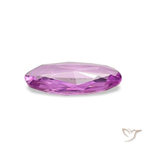 Sapphire Gemstone in 7.3 x 4.5 mm Size for Sale, Sapphire Stone in Pinkish Purple Color
