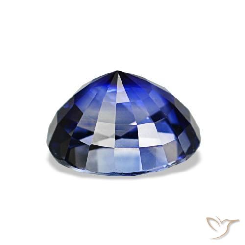 Sapphire Gemstone in 6.6 x 5.7 mm Size for Sale, Sapphire Stone in Royal Blue Color