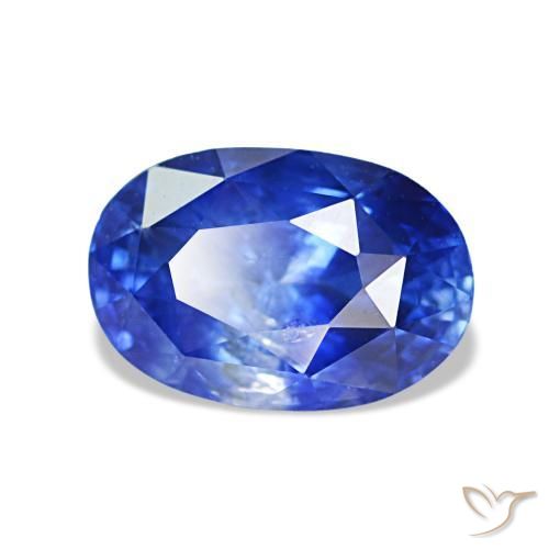 1.41 ct Blue Sapphire Stone, Natural Sapphire in Oval Facet Shape for Sale