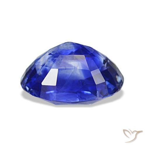 Sapphire Gemstone in 7.4 x 5 mm Size for Sale, Sapphire Stone in Deep Azure Blue Color