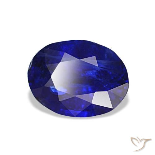 1.43 ct Blue Sapphire Stone, Natural Sapphire in Oval Facet Shape for Sale