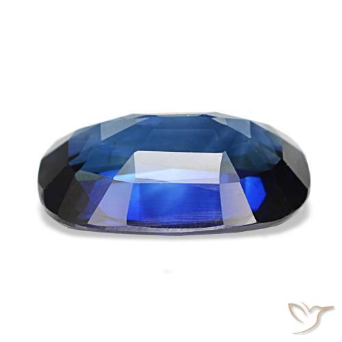 Sapphire Gemstone in 10.9 x 6.8 mm Size for Sale, Sapphire Stone in Twilight Blue Color