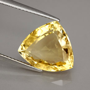 4.85 ct Yellow Scapolite Stone, Natural Scapolite in Trillion Facet Shape for Sale