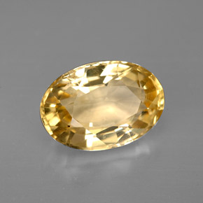 3.17 ct Yellow Scapolite Stone, Natural Scapolite in Oval Facet Shape for Sale