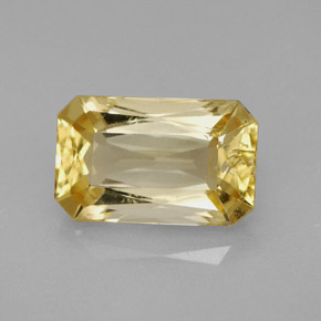 3.24 ct Yellow Scapolite Gemstone, Scapolite Gem in Octagon / Scissor Cut Shape for Sale.