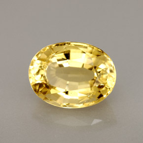 2.89 ct Yellow Scapolite Stone, Natural Scapolite in Oval Facet Shape for Sale