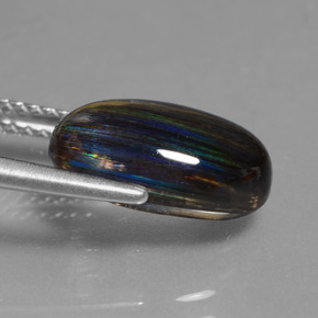 Scapolite Gemstone in 12.1 x 8 mm Size for Sale, Scapolite Stone in Rainbow Colored Color