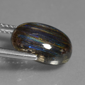 Scapolite Gemstone in 11.5 x 9.2 mm Size for Sale, Scapolite Stone in Rainbow Colored Color