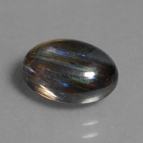 3.85 ct Multicolor Scapolite Stone, Natural Scapolite in Oval Cabochon Shape for Sale