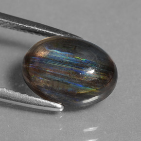 Scapolite Gemstone in 11.2 x 8.3 mm Size for Sale, Scapolite Stone in Rainbow Colored Color