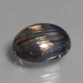 3.59 ct Multicolor Scapolite Stone, Natural Scapolite in Oval Cabochon Shape for Sale