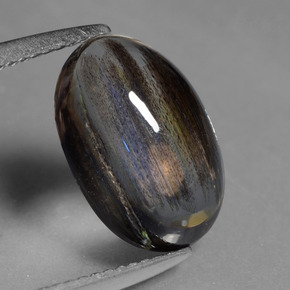 3.55 ct Multicolor Scapolite Gemstone, Scapolite Gem in Oval Cabochon Shape for Sale.