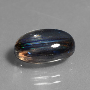 5.76 ct Multicolor Scapolite Stone, Natural Scapolite in Oval Cabochon Shape for Sale