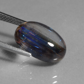 Scapolite Gemstone in 13.7 x 9.1 mm Size for Sale, Scapolite Stone in Rainbow Colored Color