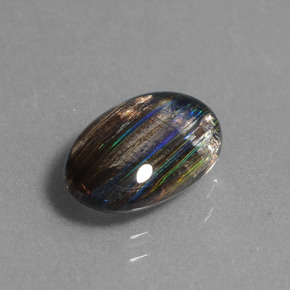 2.59 ct Multicolor Scapolite Stone, Natural Scapolite in Oval Cabochon Shape for Sale