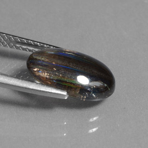 Scapolite Gemstone in 11.7 x 8.2 mm Size for Sale, Scapolite Stone in Rainbow Colored Color