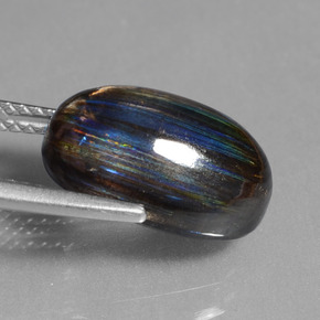 Scapolite Gemstone in 13.6 x 9.2 mm Size for Sale, Scapolite Stone in Rainbow Colored Color