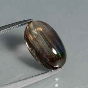 4.41 ct Multicolor Scapolite Gemstone, Scapolite Gem in Oval Cabochon Shape for Sale.