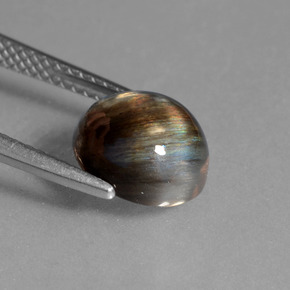 Scapolite Gemstone in 9.2 x 8.6 mm Size for Sale, Scapolite Stone in Rainbow Colored Color