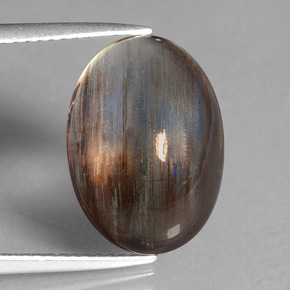 9.38 ct Multicolor Scapolite Gemstone, Scapolite Gem in Oval Cabochon Shape for Sale.