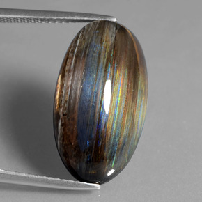 13.48 ct Multicolor Scapolite Gemstone, Scapolite Gem in Oval Cabochon Shape for Sale.