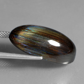 Scapolite Gemstone in 21.3 x 11.3 mm Size for Sale, Scapolite Stone in Rainbow Colored Color