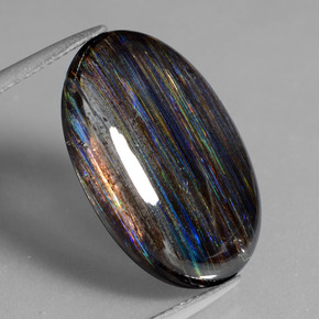 10.82 ct Multicolor Scapolite Gemstone, Scapolite Gem in Oval Cabochon Shape for Sale.