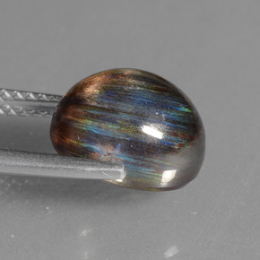 Scapolite Gemstone in 10.4 x 8.4 mm Size for Sale, Scapolite Stone in Rainbow Colored Color