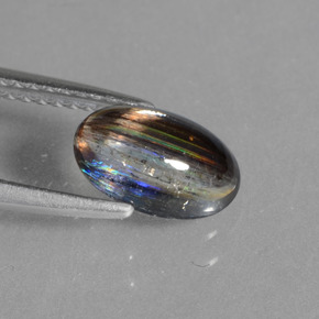 Scapolite Gemstone in 9.2 x 5.9 mm Size for Sale, Scapolite Stone in Rainbow Colored Color