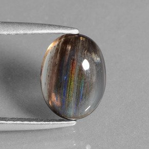 2.00 ct Multicolor Scapolite Gemstone, Scapolite Gem in Oval Cabochon Shape for Sale.