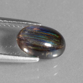 Scapolite Gemstone in 9 x 7 mm (calibrated) Size for Sale, Scapolite Stone in Rainbow Colored Color