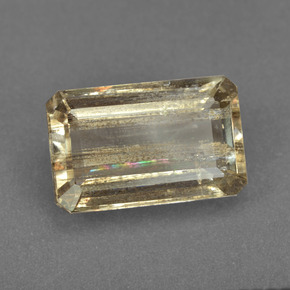 6.56 ct Multicolor Scapolite Stone, Natural Scapolite in Octagon Facet Shape for Sale
