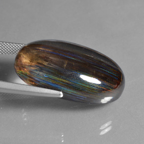 Scapolite Gemstone in 29.3 x 18.4 mm Size for Sale, Scapolite Stone in Rainbow Colored Color