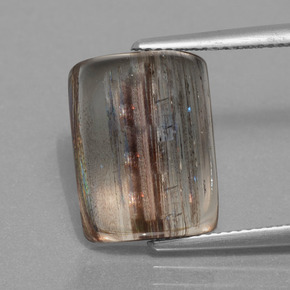 10.40 ct Multicolor Scapolite Gemstone, Scapolite Gem in Cushion Cabochon Shape for Sale.