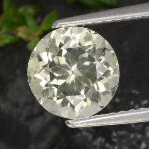 1.75 ct Yellow Scapolite Gemstone, Scapolite Gem in Round Facet Shape for Sale.