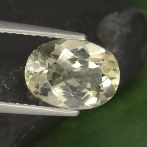 1.99 ct Yellow Scapolite Stone, Natural Scapolite in Oval Facet Shape for Sale