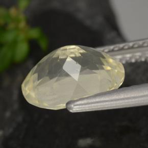 Scapolite Gemstone in 8.8 x 7.4 mm Size for Sale, Scapolite Stone in Yellow Color