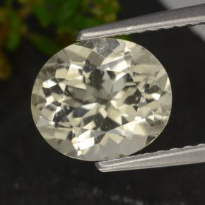 1.94 ct Yellow Scapolite Gemstone, Scapolite Gem in Oval Facet Shape for Sale.