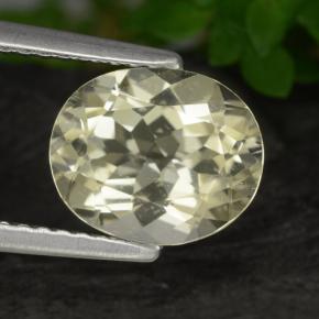 1.91 ct Yellow Scapolite Gemstone, Scapolite Gem in Oval Facet Shape for Sale.